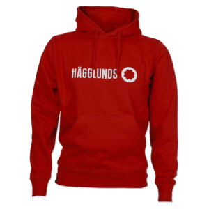 Röd hoodie unisex